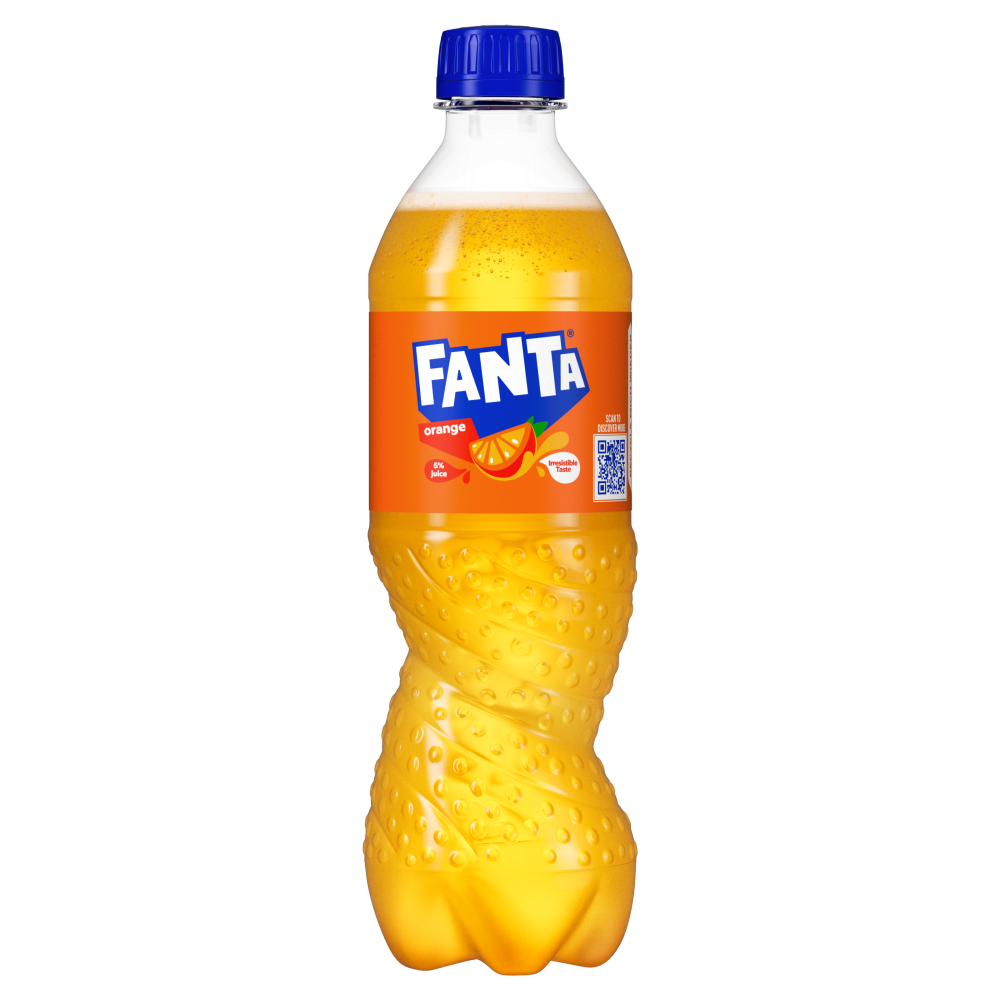 Eine Flasche Fanta Orange