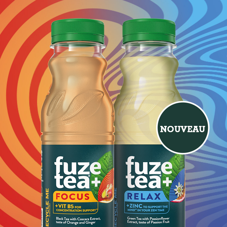  Fuze Tea+ ‘Relax’ et ‘Focus’