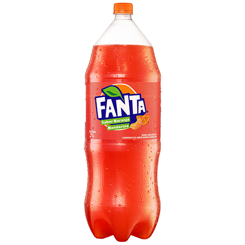 Botella de Fanta Mandarina 3L