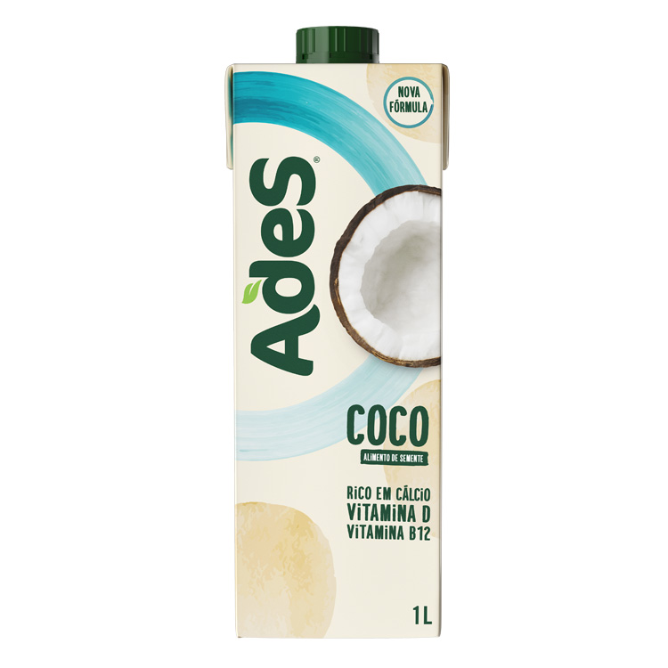  Garrafa de litro AdeS Soya sabor coco