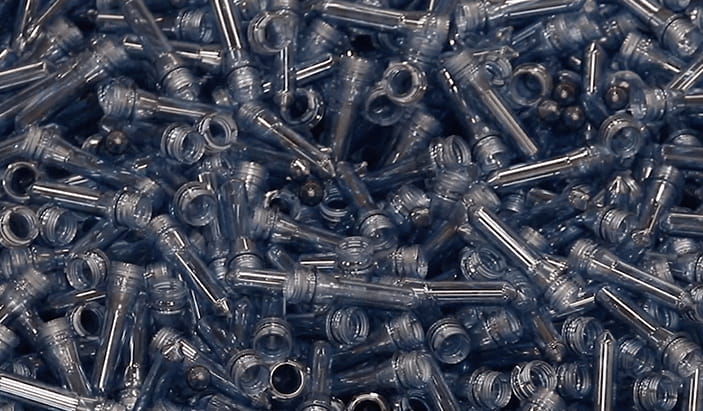 A pile of small plastic tubes