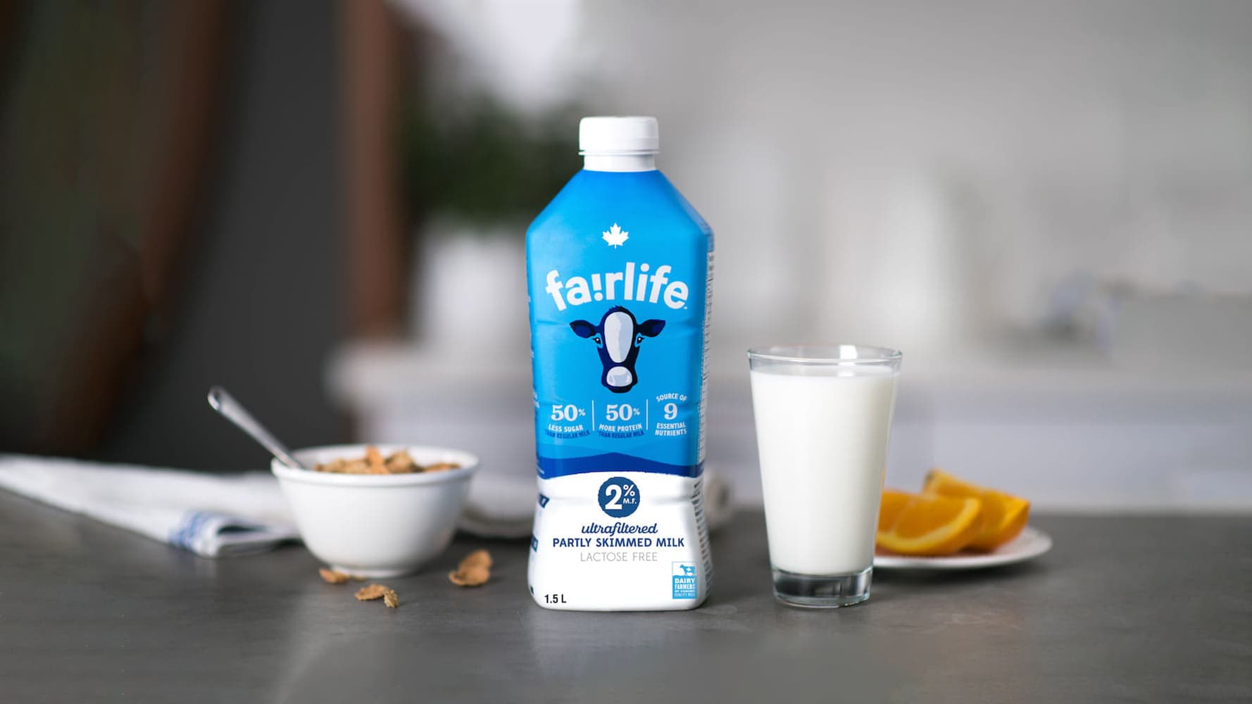 fairlife 2 % ultrafiltered partly skimmed milk 1.5 L bottle
