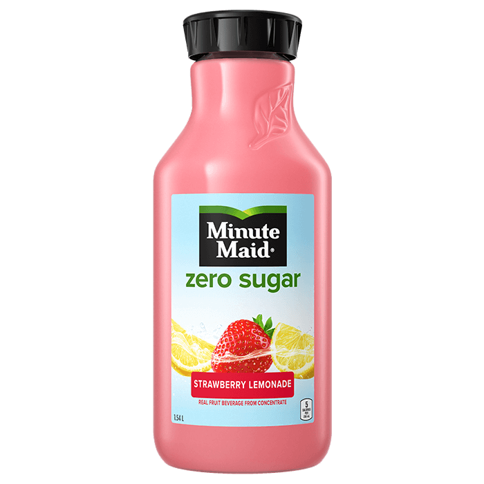 Minute Maid Strawberry Lemonade zero sugar 1.54 L bottle