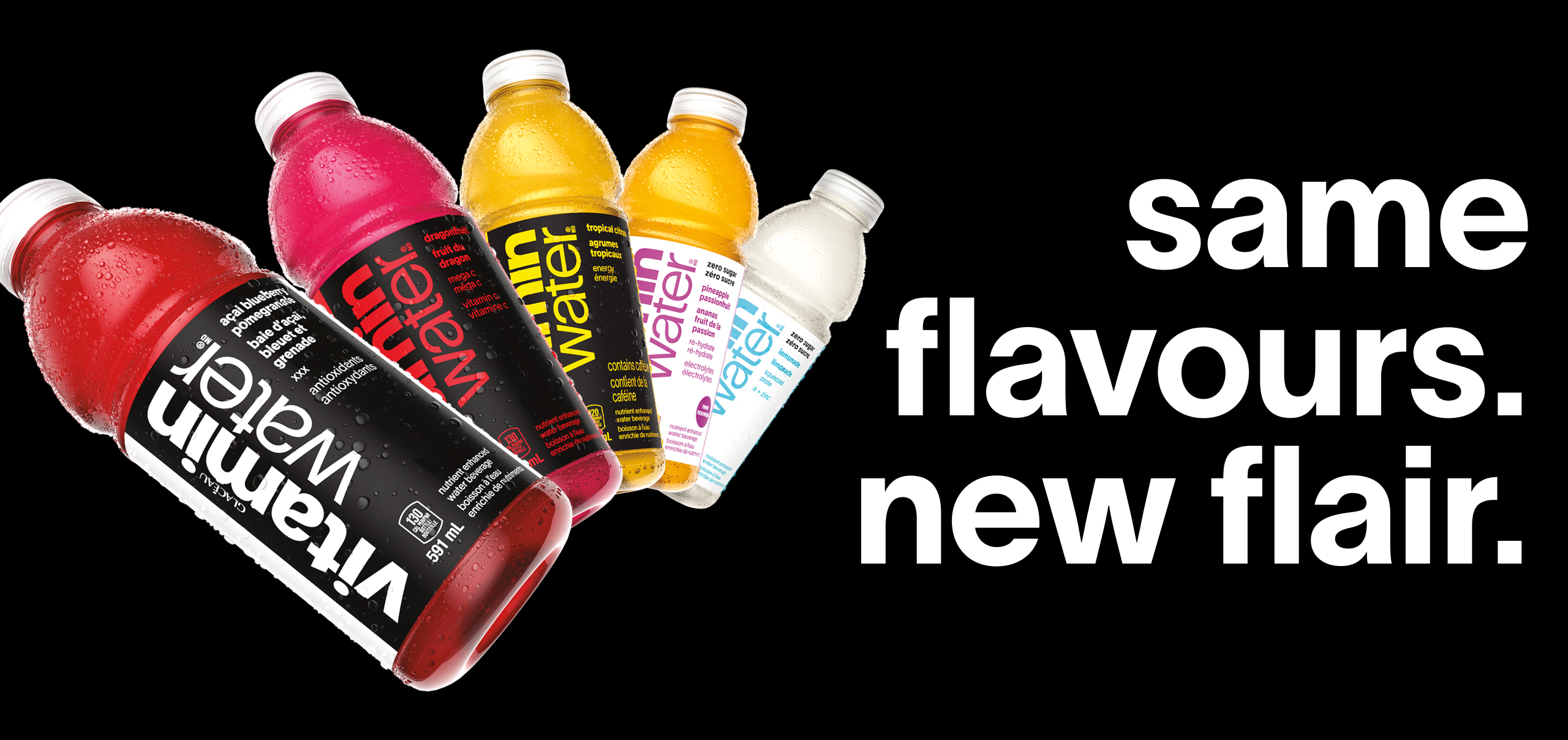 vitaminwater new bottles and new flavours