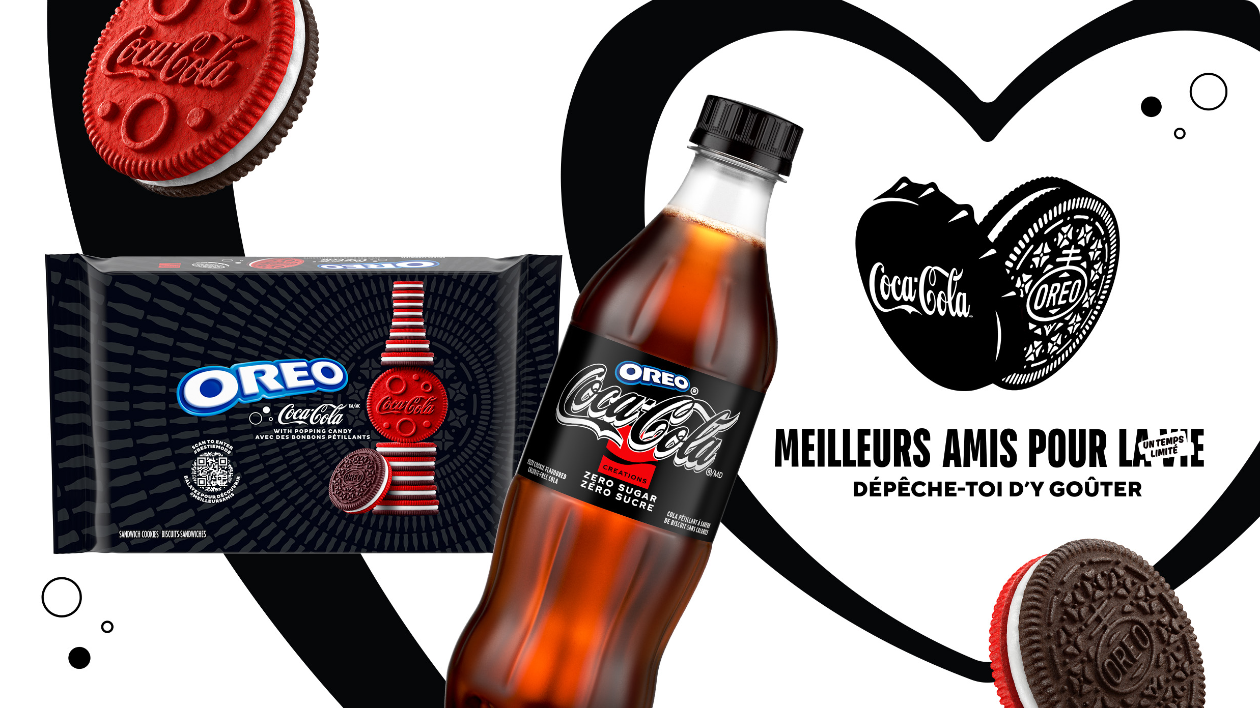 Les biscuits-sandwiches OREOMD au Coca-ColaMC et le Coca-ColaMD Zéro Sucre au OREOMC en édition limitée seront disponibles pour un temps limité seulement à partir de septembre.