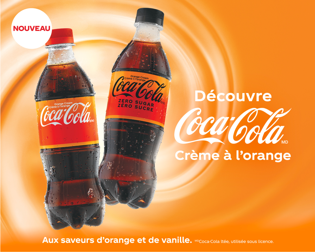 découre coca-cola crème à l'orange