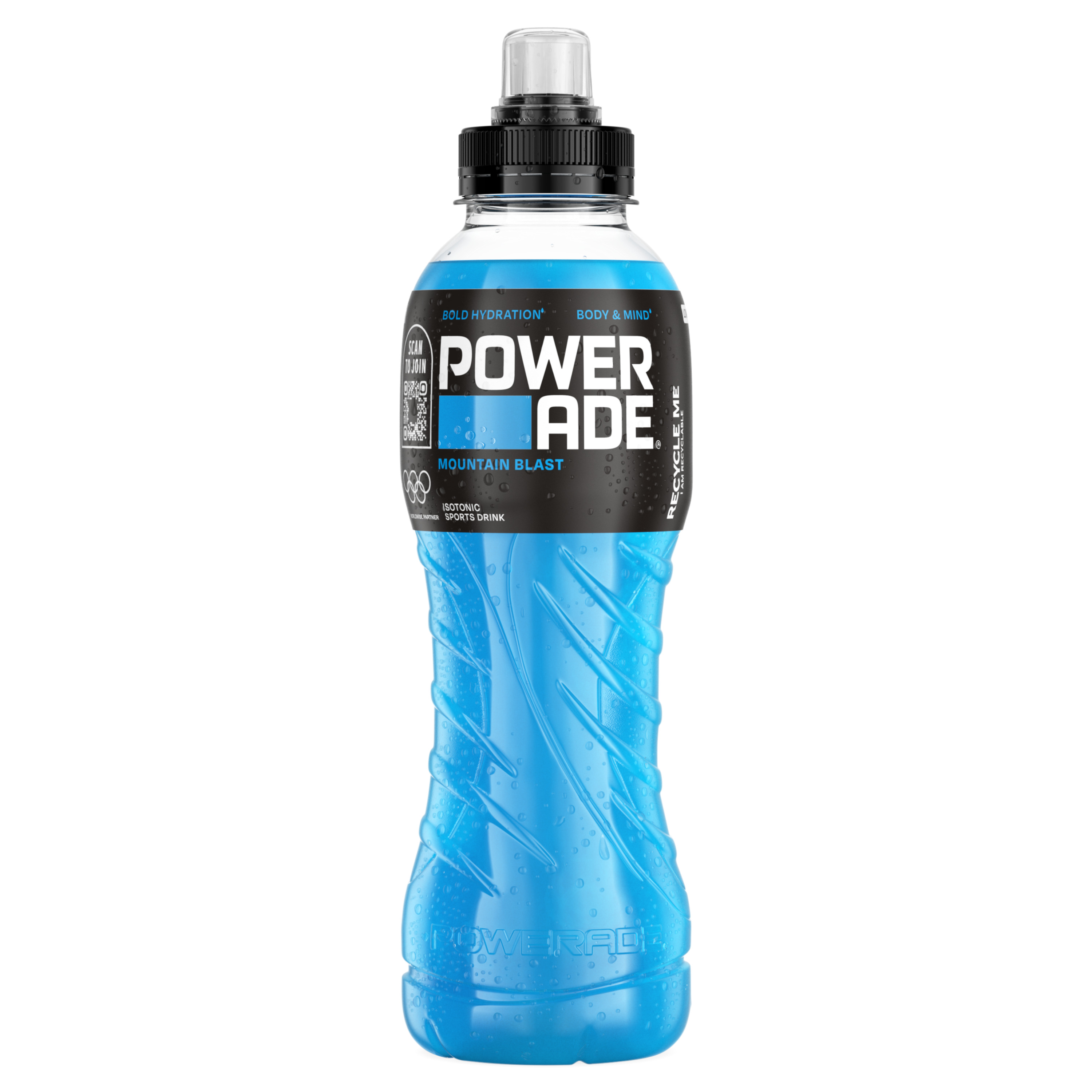 Eine Flasche Powerade Mountain Blast