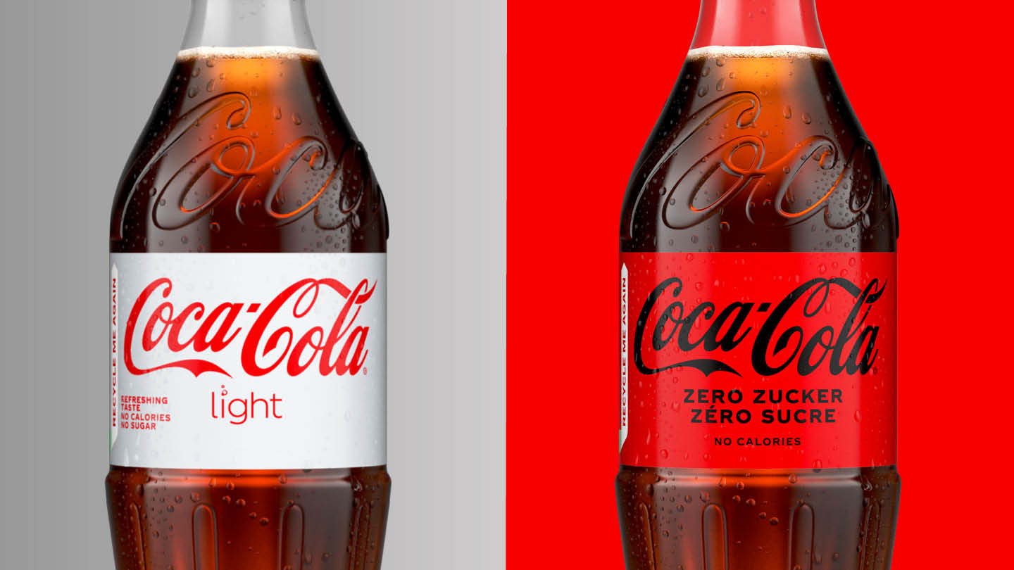 Coca-Cola Light und Zero Zucker: Der Unterschied