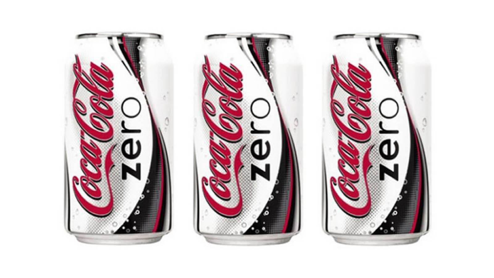 Coca-Cola Zero Sugar in white