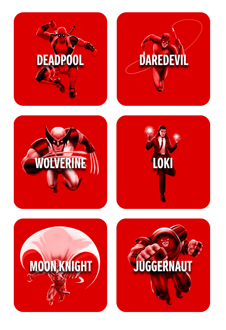 Marvel original characters