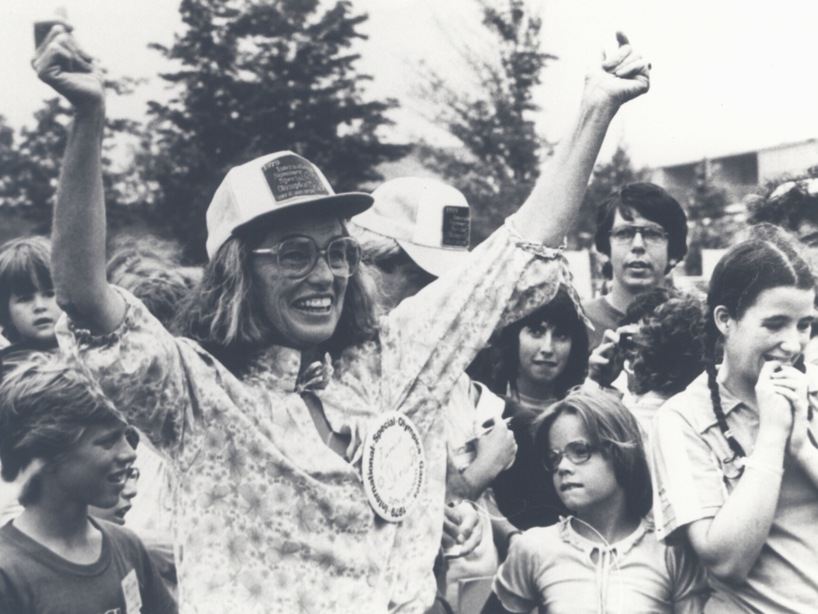 Eunice Kennedy Shriver at the 1979 World Games.