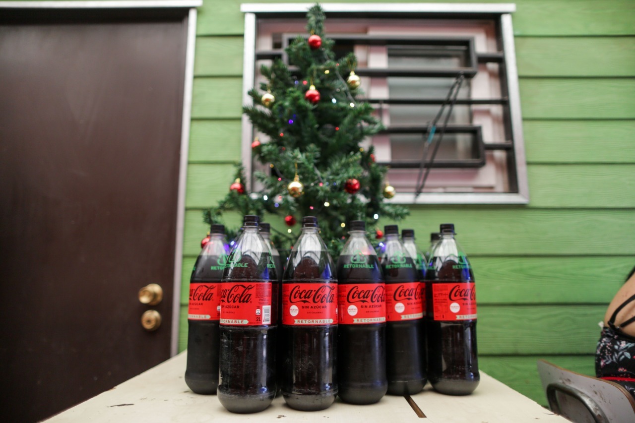 Botellas de Coca-Cola retornables