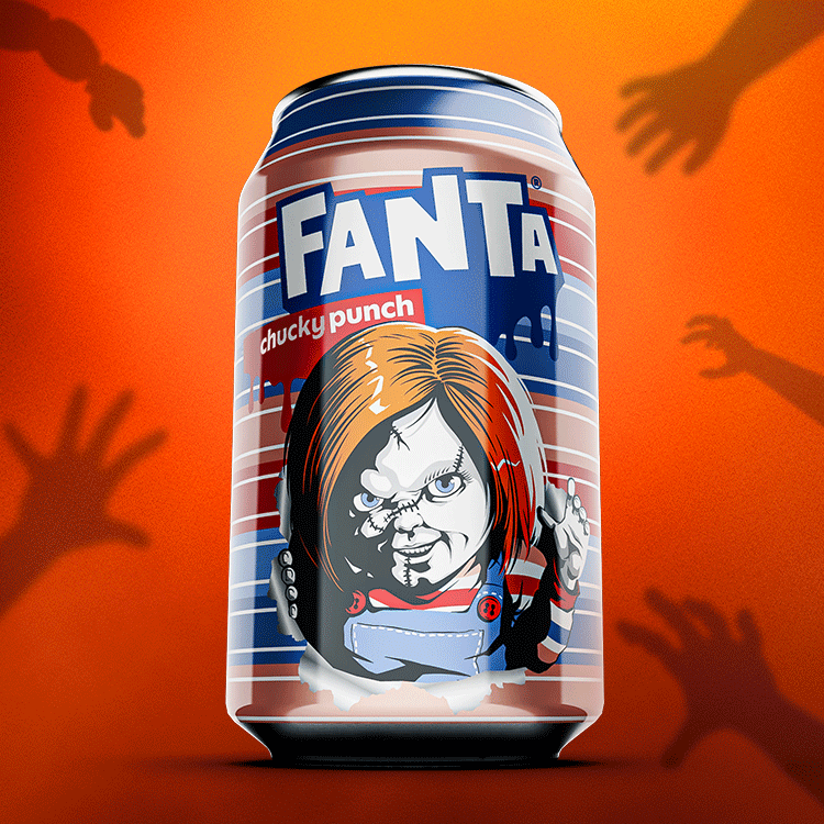 Botella de Fanta sabor Naranja.