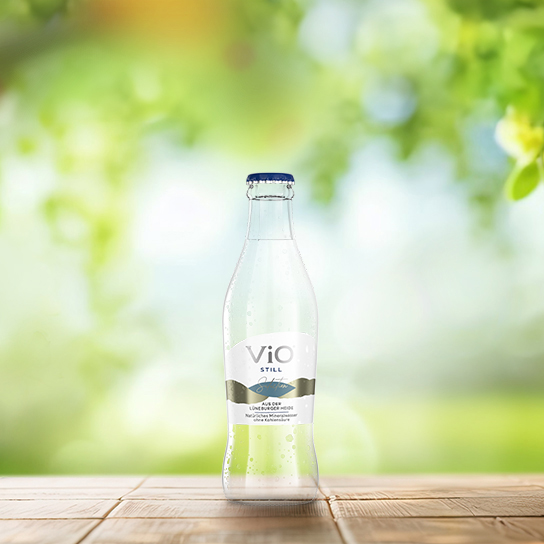 Eine 0,25 Liter-Flasche ViO Still