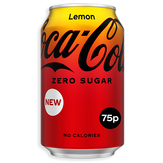 Coca-Cola Zero Free can on white background.