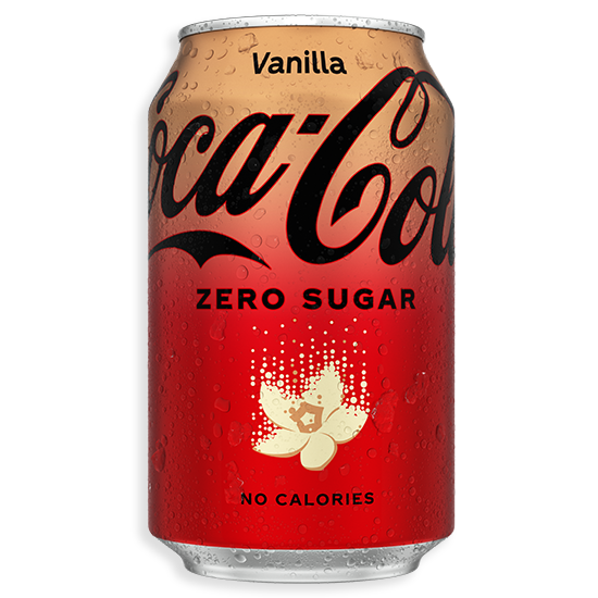 Coca-Cola Zero Sugar can on white background.