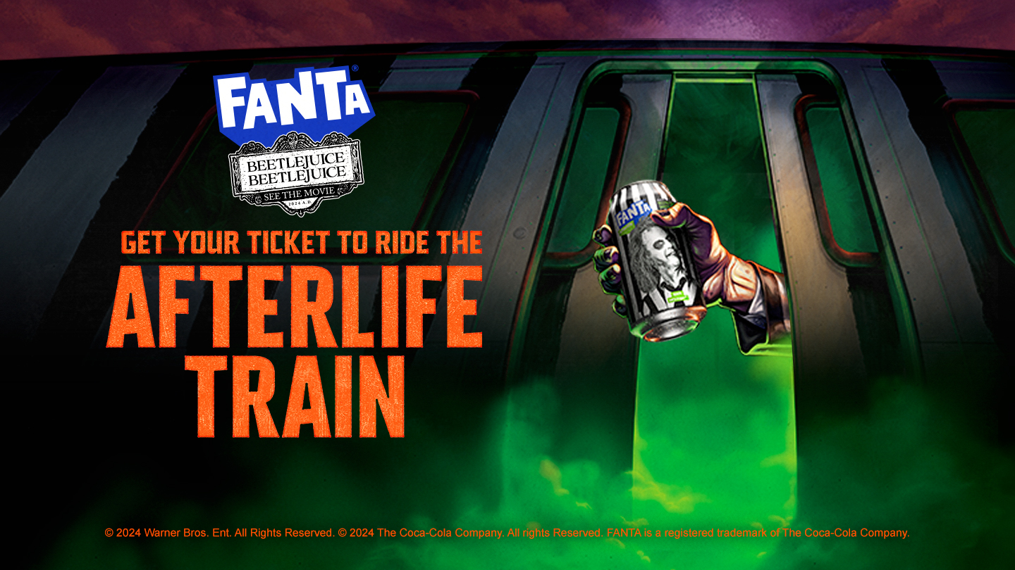 fanta beetlejuice beetlejuice afterlife train experience london