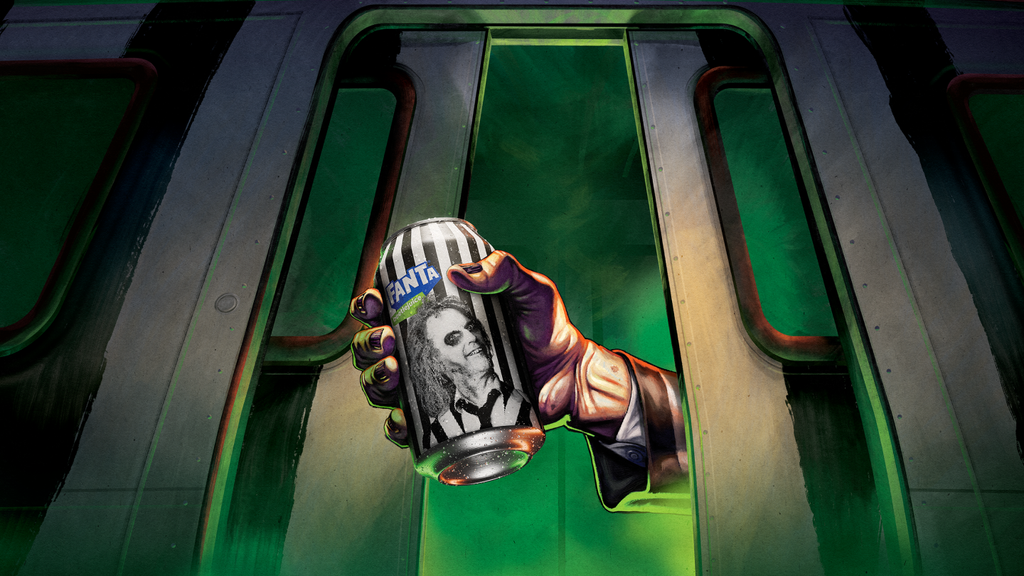 fanta beetlejuice beetlejuice can in train doors