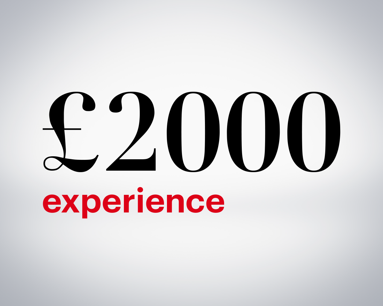 £2000 experiences with Diet Coke