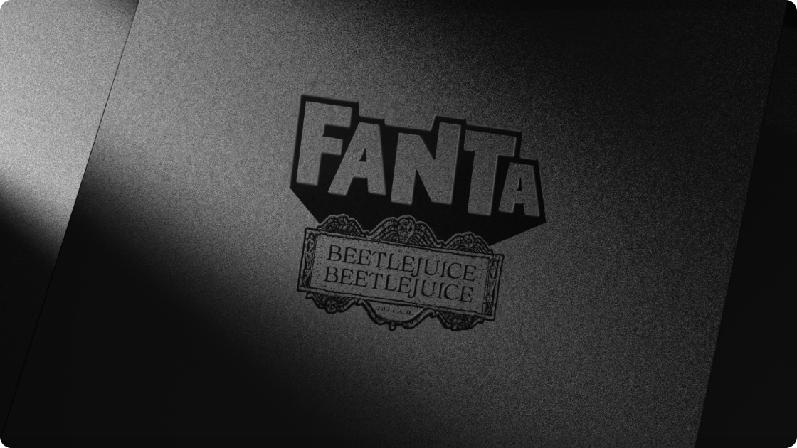 Fanta and BeettleJuice logo