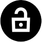 icon of an unlocked padlock