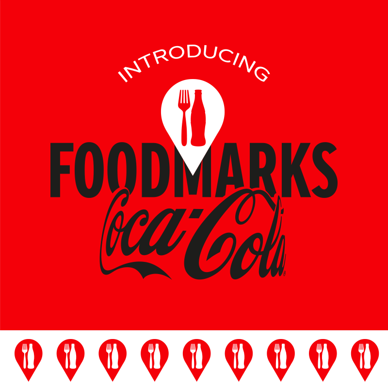 coca-cola and foodmarks logos