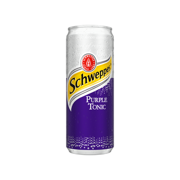 Doză de Schweppes Purple Tonic