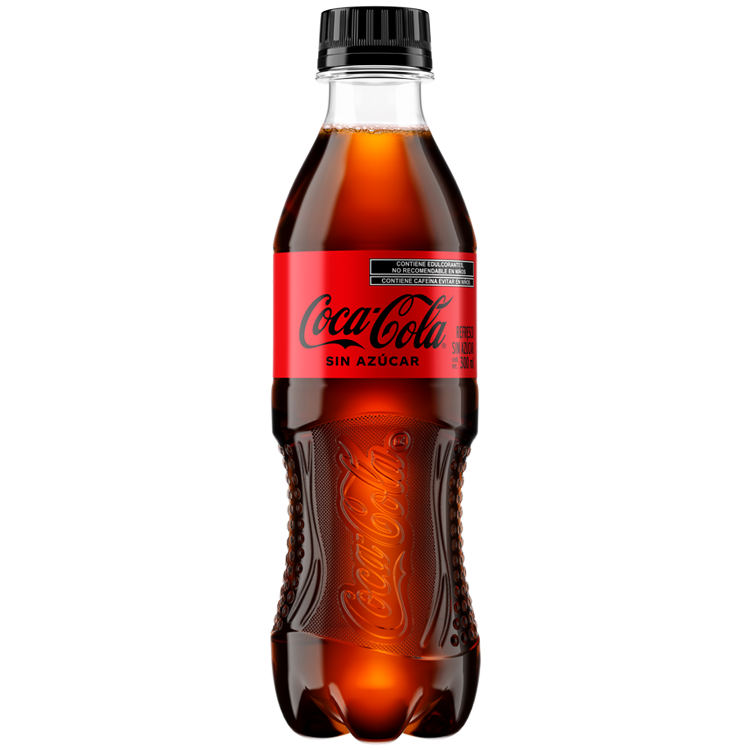 Envase de Coca-Cola sin azúcar