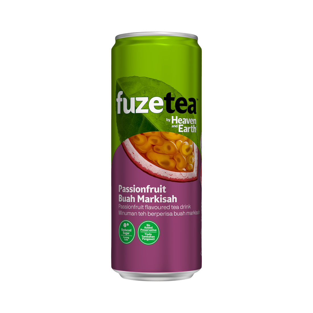 fuze tea ice passionfruit tea tin