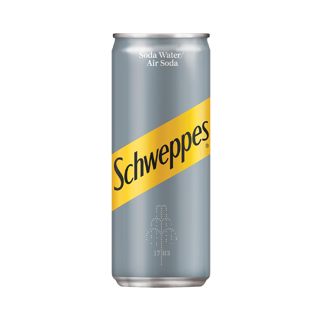 Schweppes Soda Water (can)