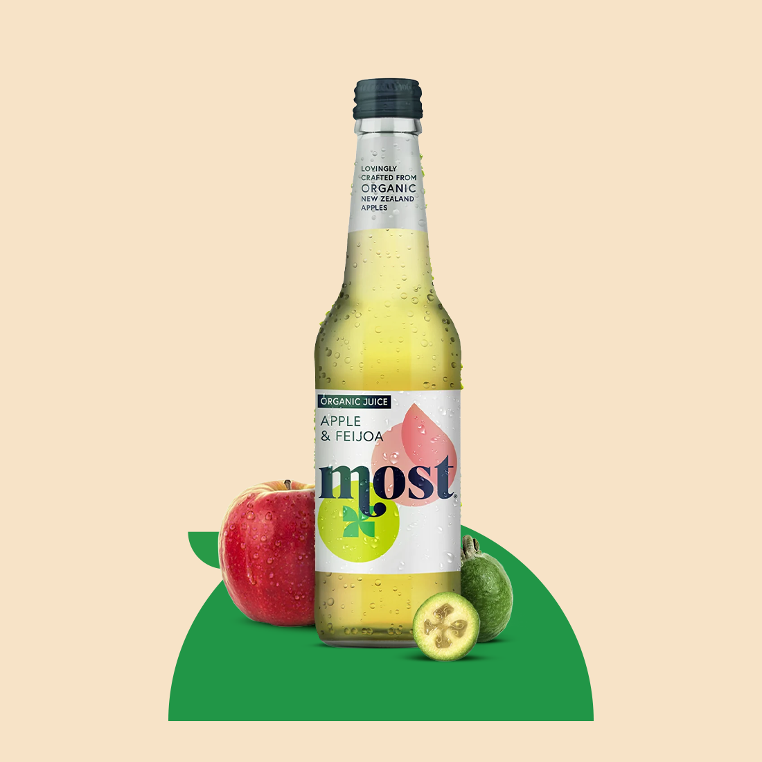 MOST Apple and Feijoa Organic Juice bottle