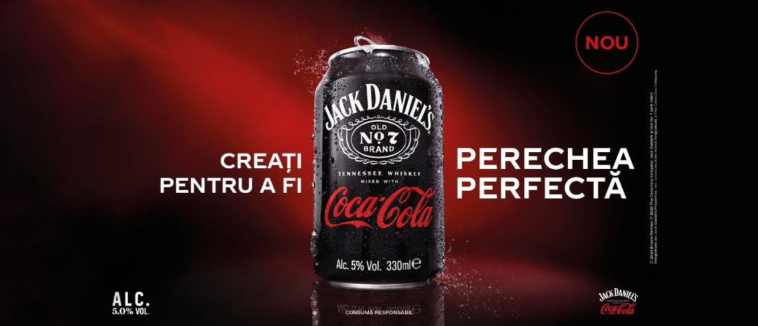 Jack Daniel’s® & Coca-Cola® Ready-to-Drink se lansează în România