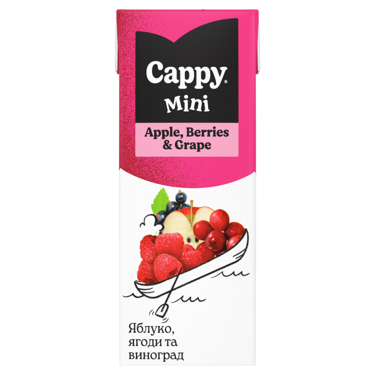 Cappy Mini Яблуко, ягоди та виноград 