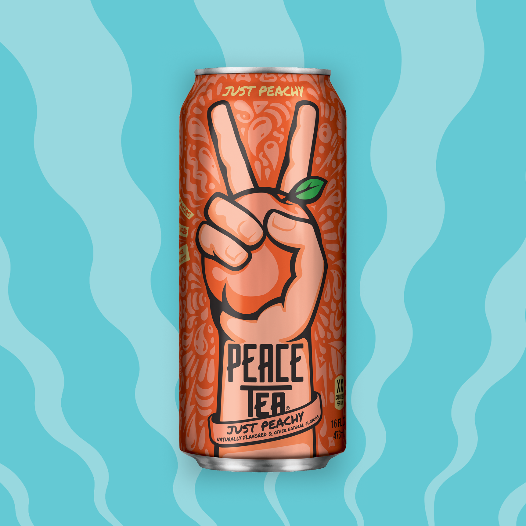 Peace Tea Just Peachy Can, 23 fl oz