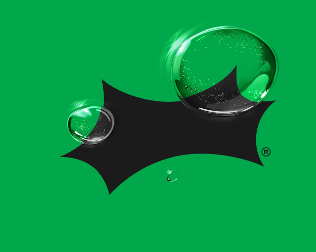 Sprite logo with bubbles