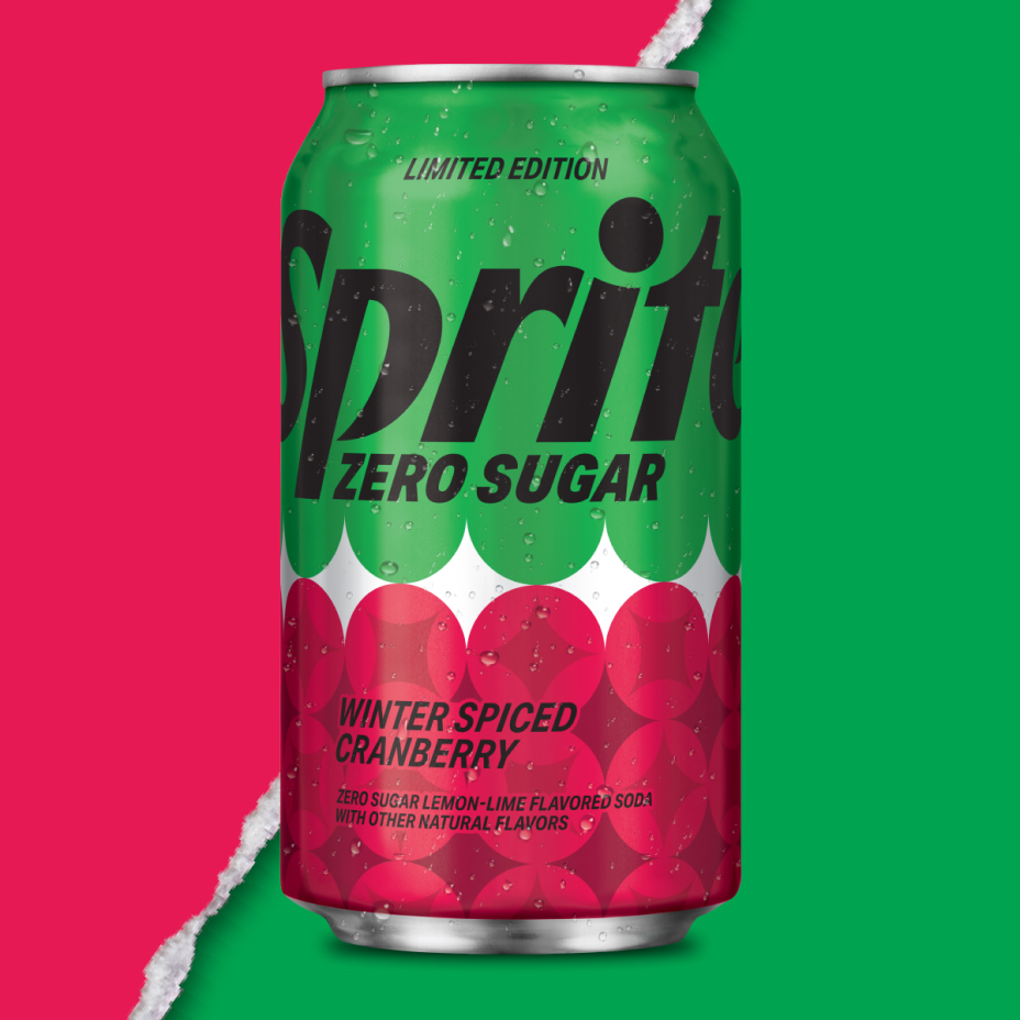 Winter spiced cranberry zero sugar Sprite