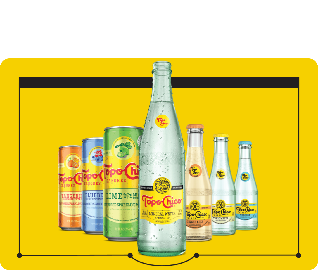 topo chico bottles and cans