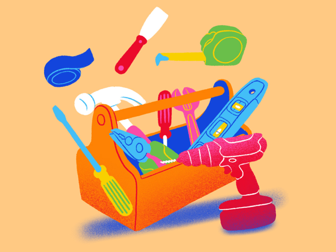 A toolbox illustration