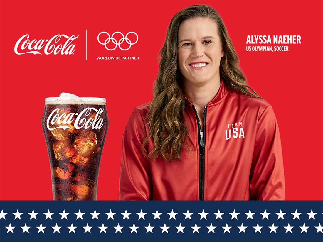 Coca-Cola + Olympic Games. Alyssa Naueher, Olympian, Soccer