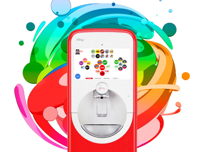 coca-cola freestyle machine with colors