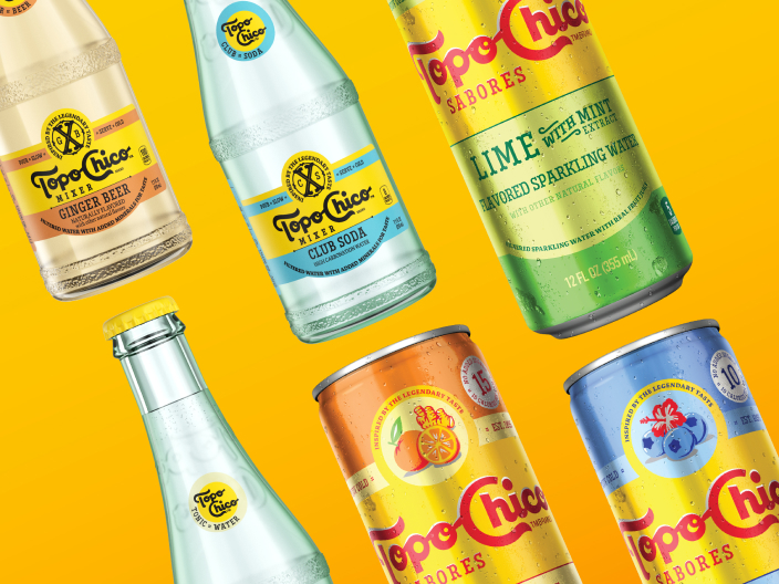 topo chico cans and bottles