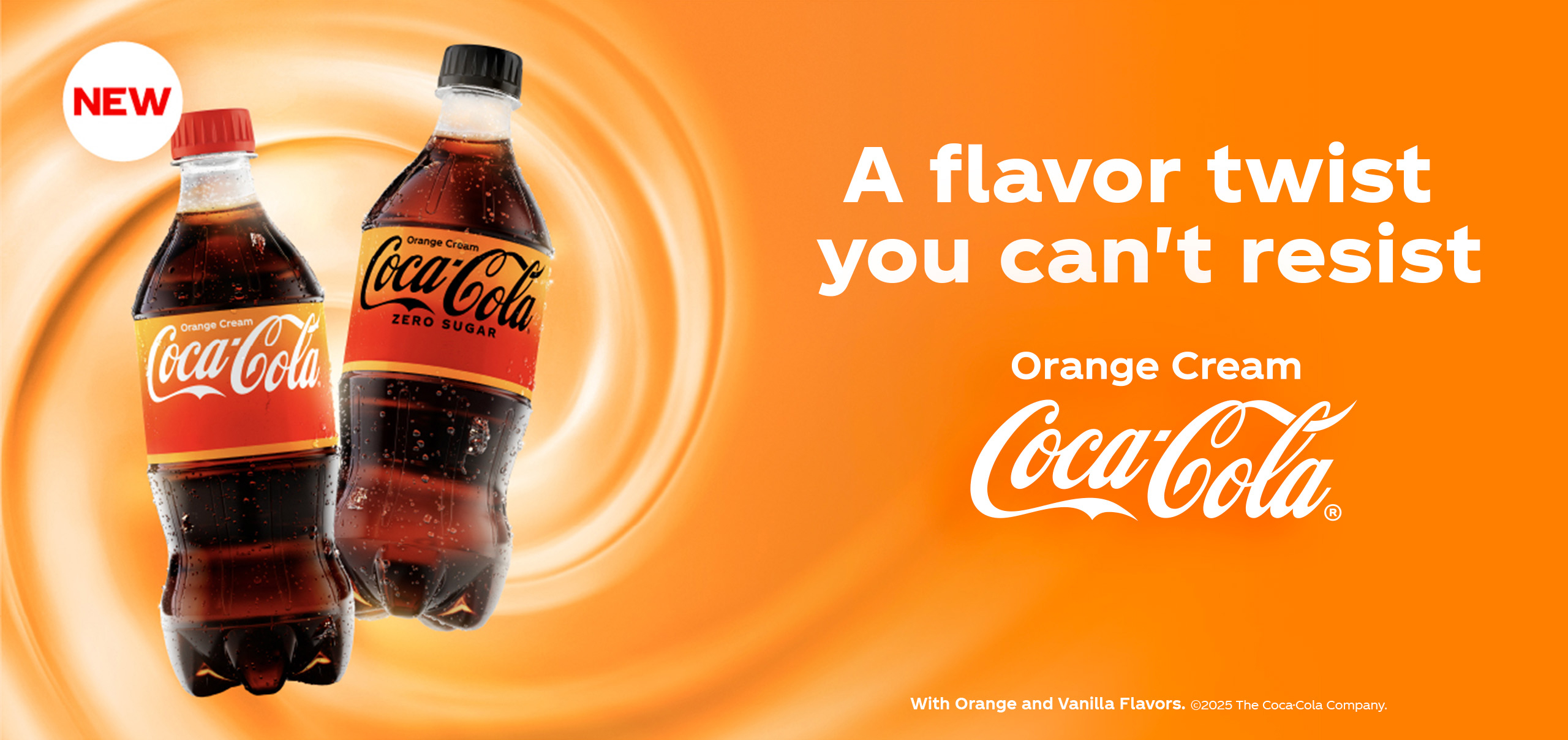 a flavor twist you can't resist - orange cream by coca-cola