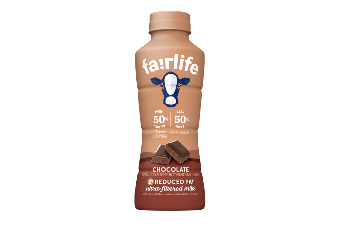 bottle of fairlife chocolate milk